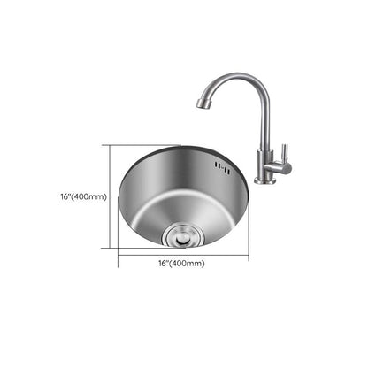 Durable Stainless Steel Sink with Drain Basket