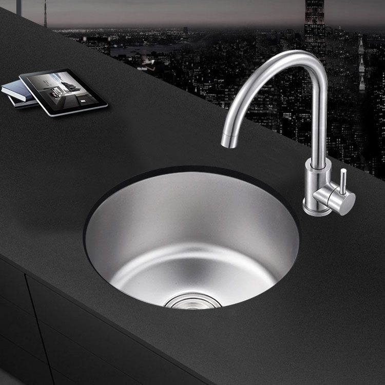 Durable Stainless Steel Sink with Drain Basket
