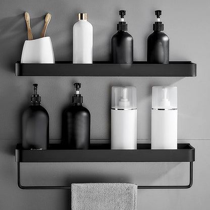 Sleek Metal Bathroom Storage Rack
