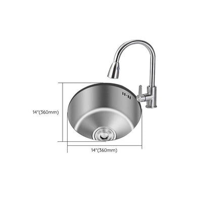Durable Stainless Steel Sink with Drain Basket