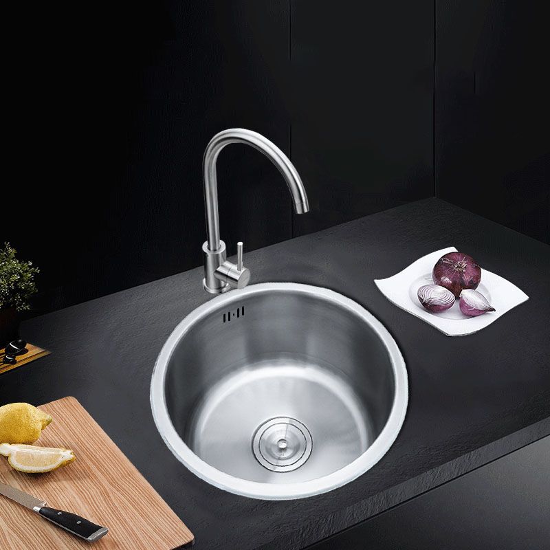 Durable Stainless Steel Sink with Drain Basket