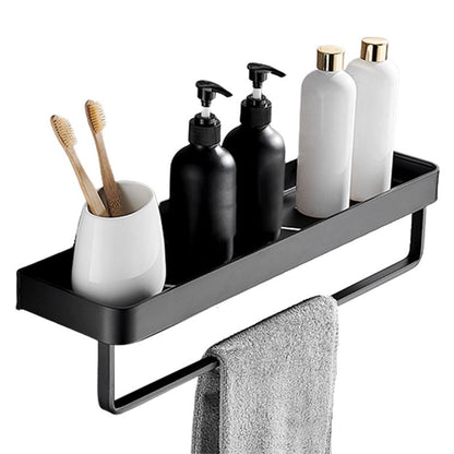 Sleek Metal Bathroom Storage Rack