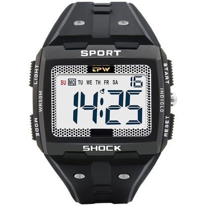 Waterproof Sports Watch with Alarm and Stopwatch
