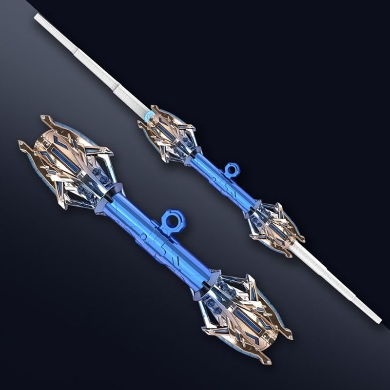 120 cm Double - Headed LED Colorful Lightsaber Toy - Extendable Laser Sword for Kids and Adults