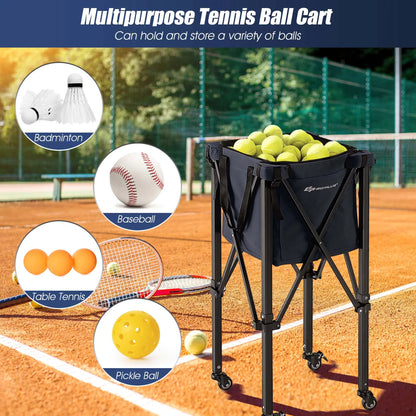 Collapsible Tennis Ball Collector Cart