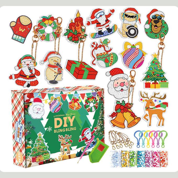 Shiny Xmas Keychain Blind Box Kit