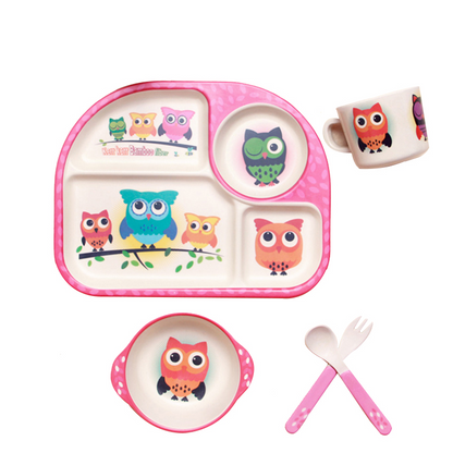 Cute Baby Cloud Tableware Set with Utensils