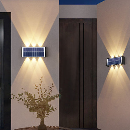 Outdoor Solar Powered LED Wall Light Waterproof