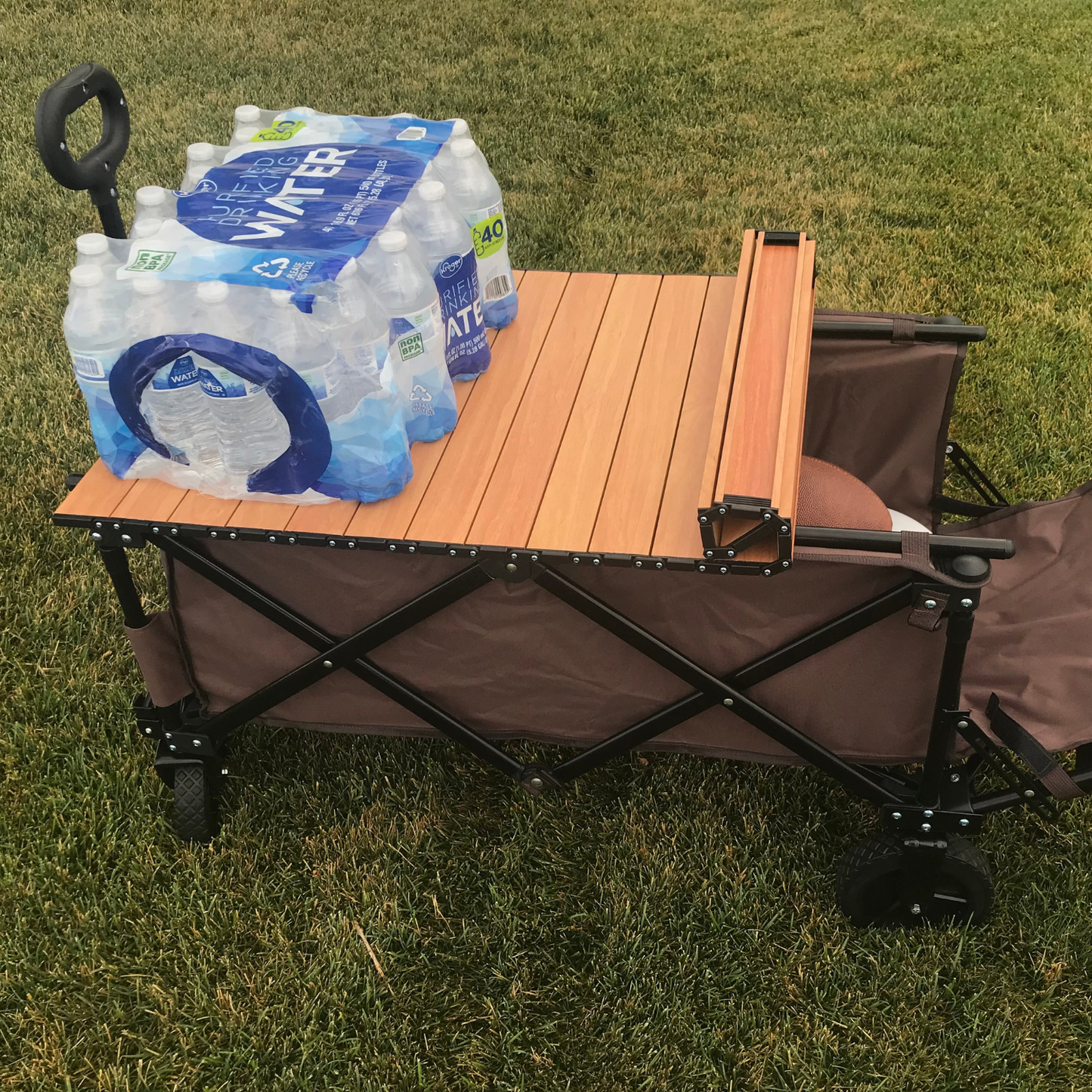 Folding Garden Utility Yard Cart with Wheels