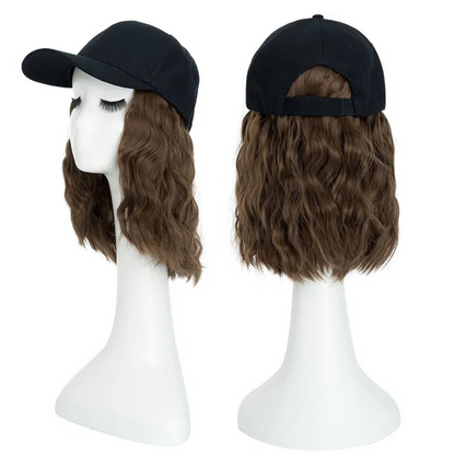 Durable Synthetic Curly Wig Cap Baseball Hat