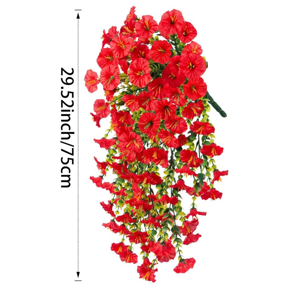 Durable Outdoor Morning Glory Floral Hanging Decoration