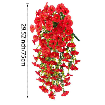 Durable Outdoor Morning Glory Floral Hanging Decoration