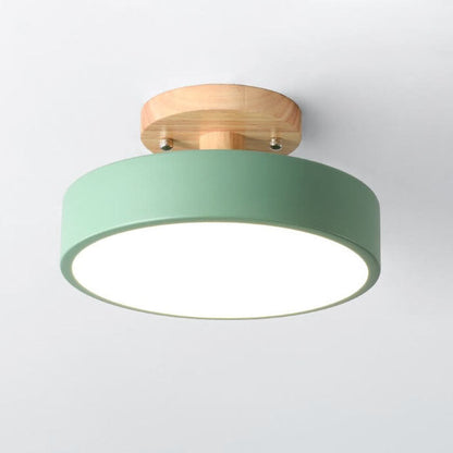 Simple Round LED Ceiling Light – Modern Semi Flush Mount
