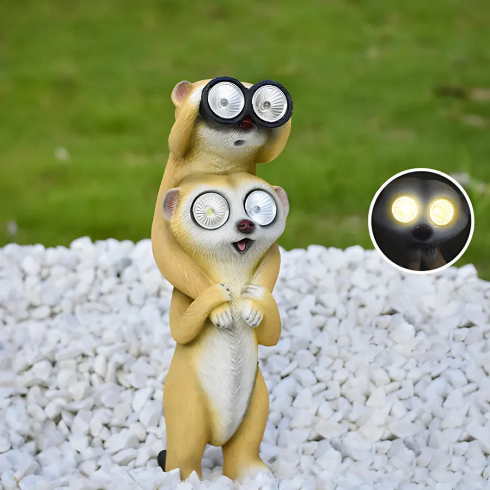 Colorful Meerkat Solar Garden Lights