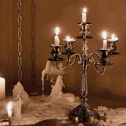 Luxurious Gold Candle Holder