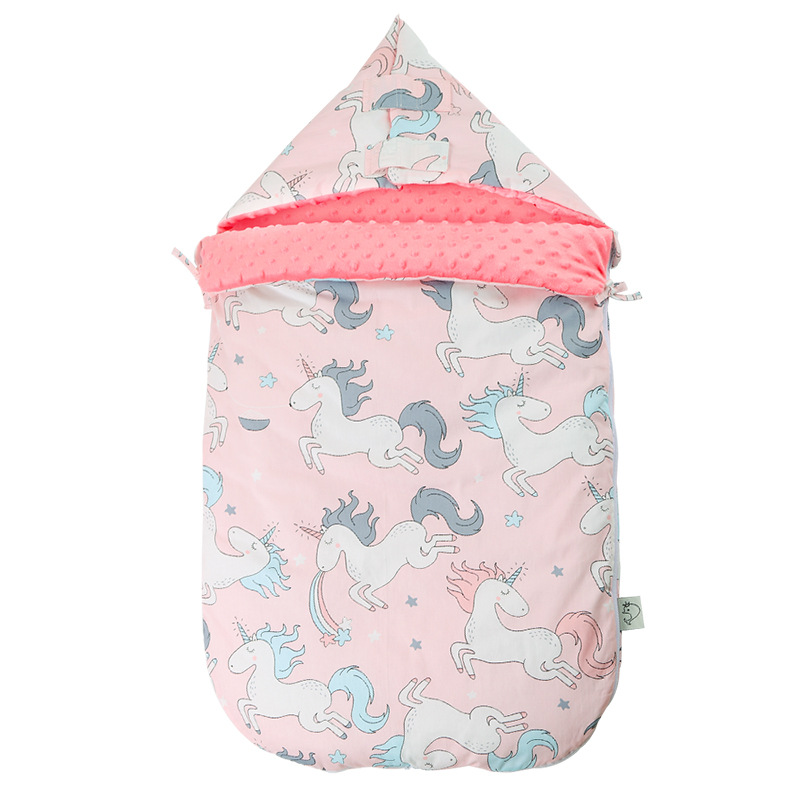 Cozy Baby Sleep Sack with Hooded Minky Blanket