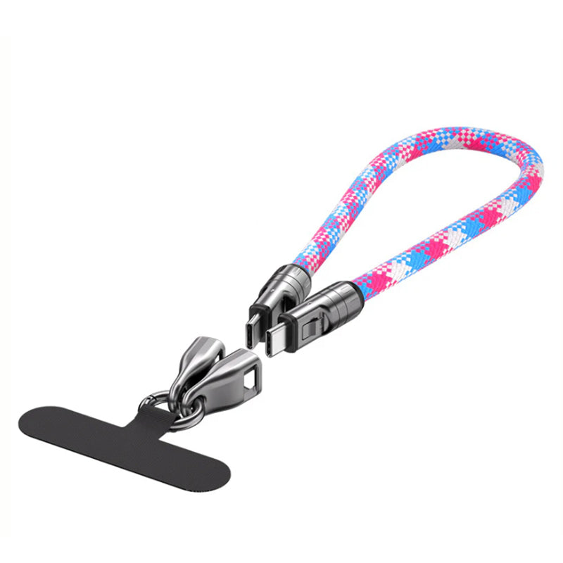Dual USB Fast Charging Phone Lanyard Cable