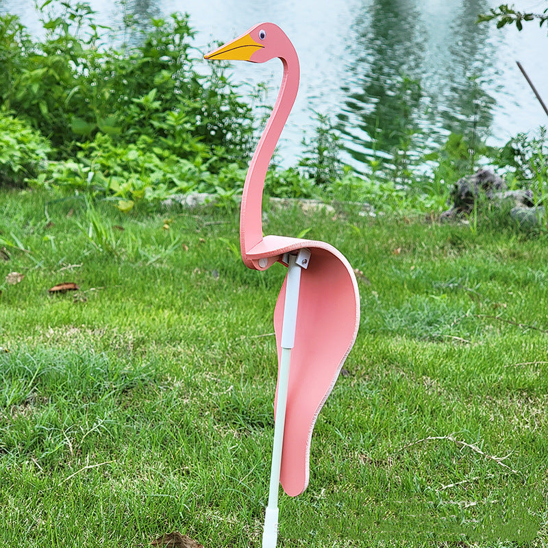 Colorful Pink Flamingo Yard Ornament
