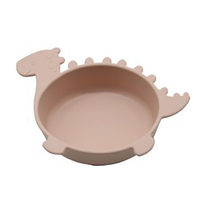 Soft Silicone Kids Bowl - Dinosaur Shaped Baby Dish