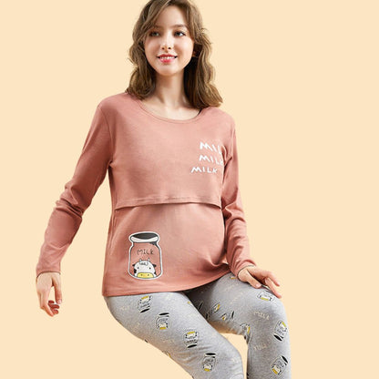 Cozy Maternity Dress for Home Relaxation