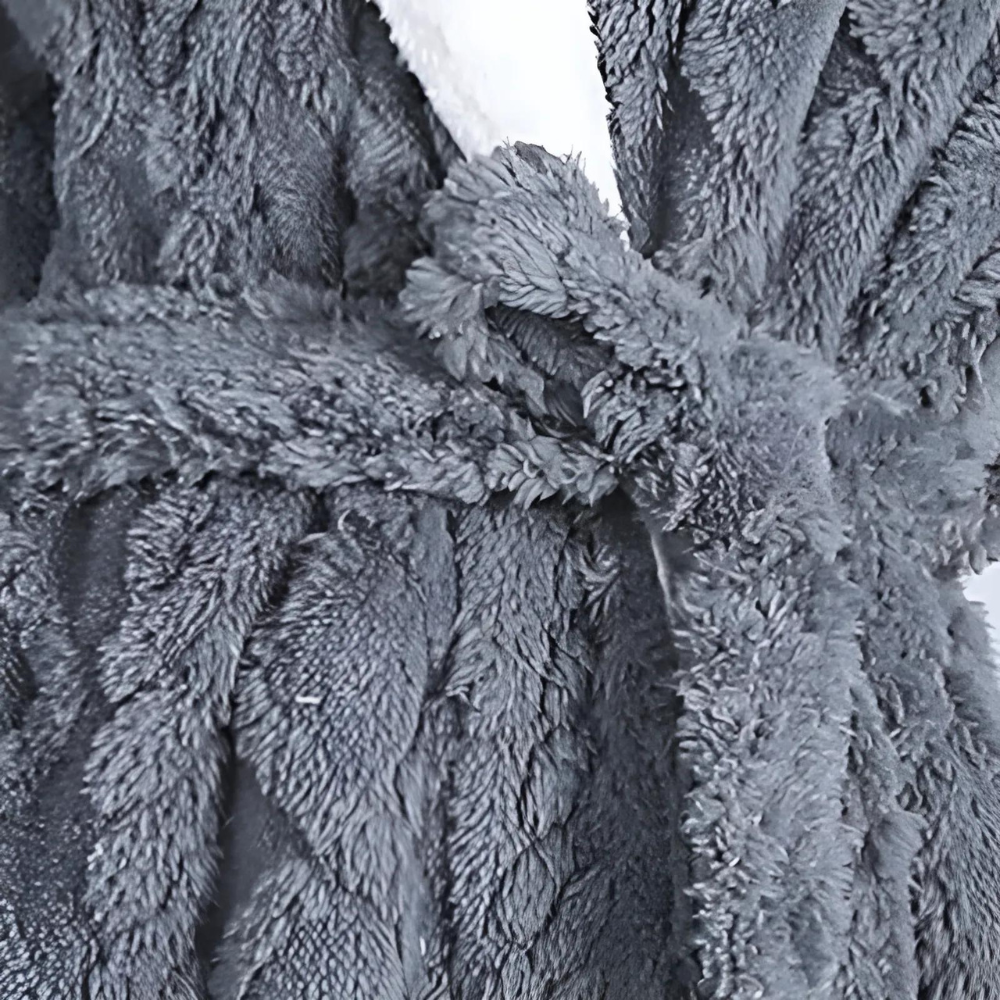 Warm Hooded Robe with Water Resistant Cozy Design