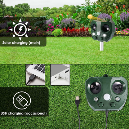 Outdoor Bird Repellent Ultrasonic Pest Control Device