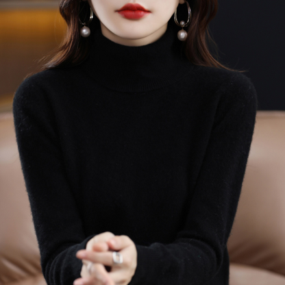 Soft Women's Cashmere Crew Neck Winter Sweater - Halri
