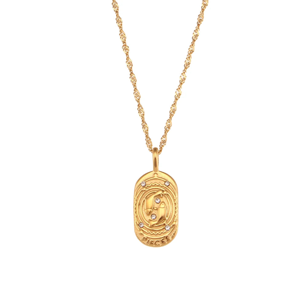 Delicate Astrology Tarot Pendant Necklace