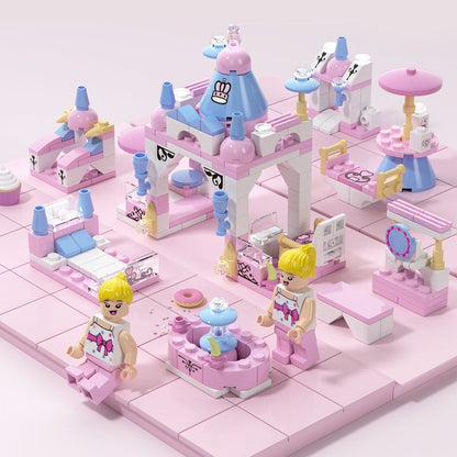 131Pcs 6-in-1 Mini Castle Building Block Kit, Unique Structures Toy, Safe for Ages 6+