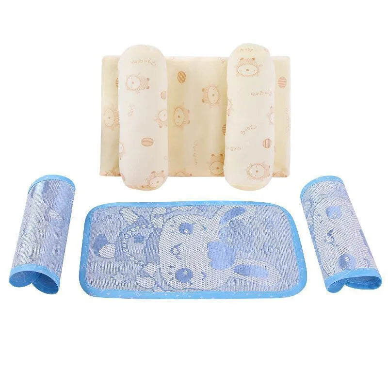 Baby Sleep Support Pillow Set - Soft Anti Roll Pillow