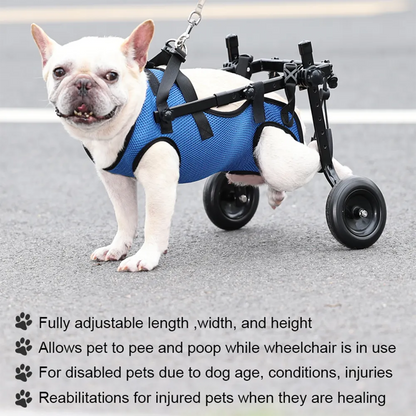 Pet Wheelchair for Dogs with Weak Back Legs Support