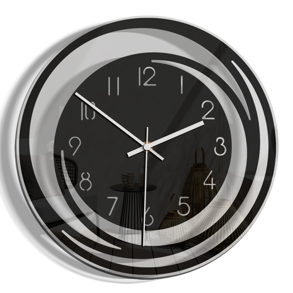 Sleek Quiet Wall Clock in Acrylic - Contemporary Design - Halri
