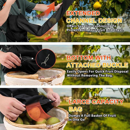 13FT Telescopic Fruit Picker Pole With Adjustable Length, Detachable Design, Fruit Bag, Continuous Harvesting Tool for Easy Harvesting