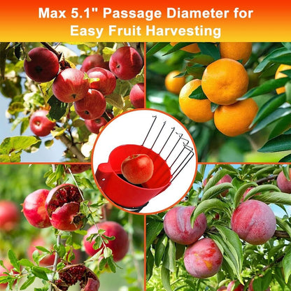 13FT Telescopic Fruit Picker Pole With Adjustable Length, Detachable Design, Fruit Bag, Continuous Harvesting Tool for Easy Harvesting