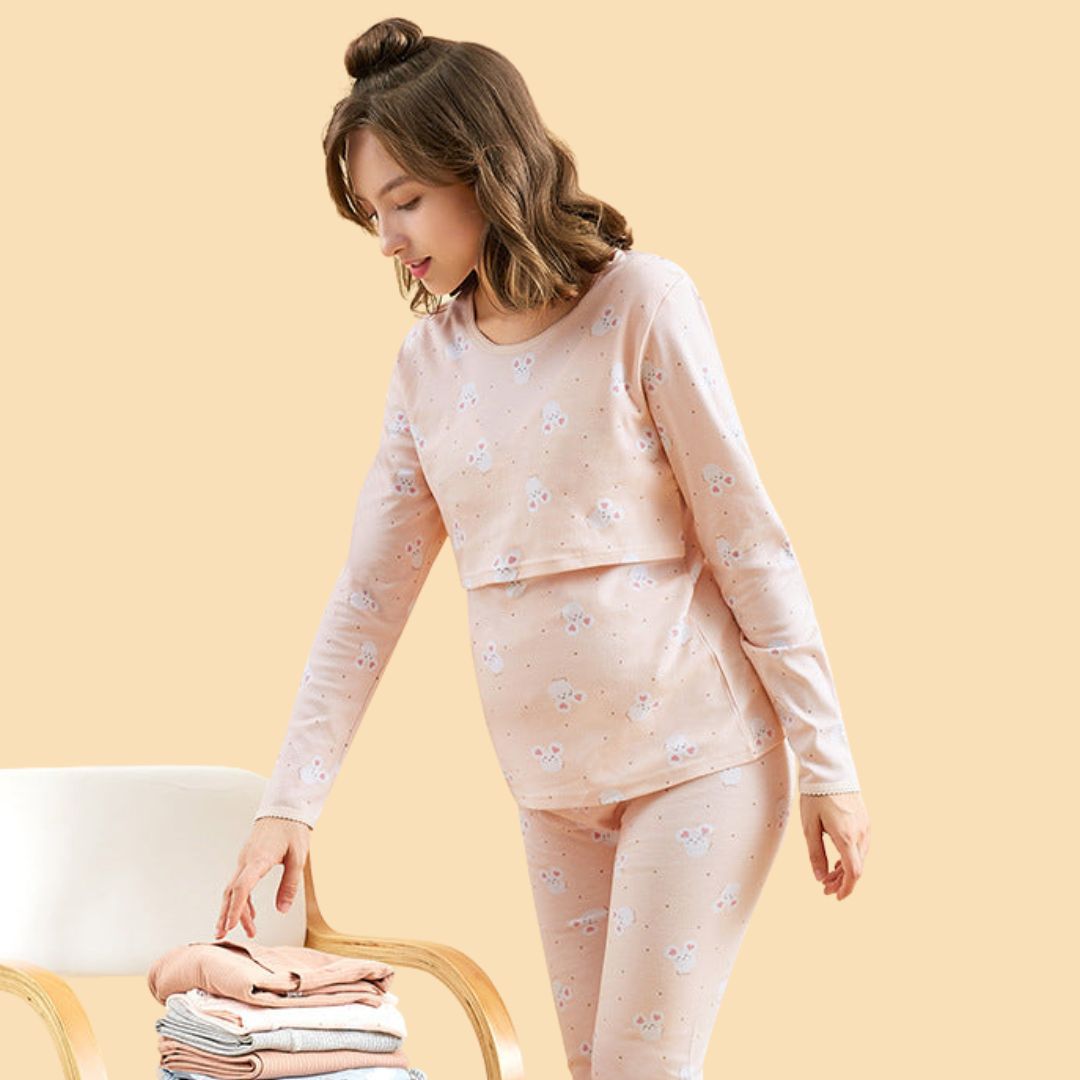 Cozy Maternity Dress for Home Relaxation