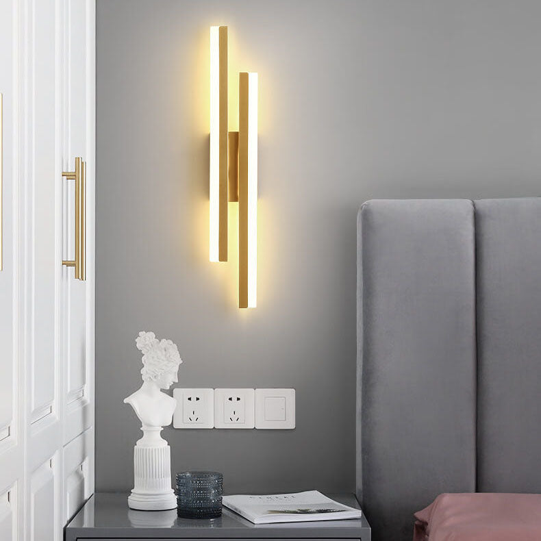 Sleek LED Wall Light | Slim Iron & Acrylic Lamp