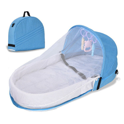 Portable Baby Bed with Mosquito Net Protector