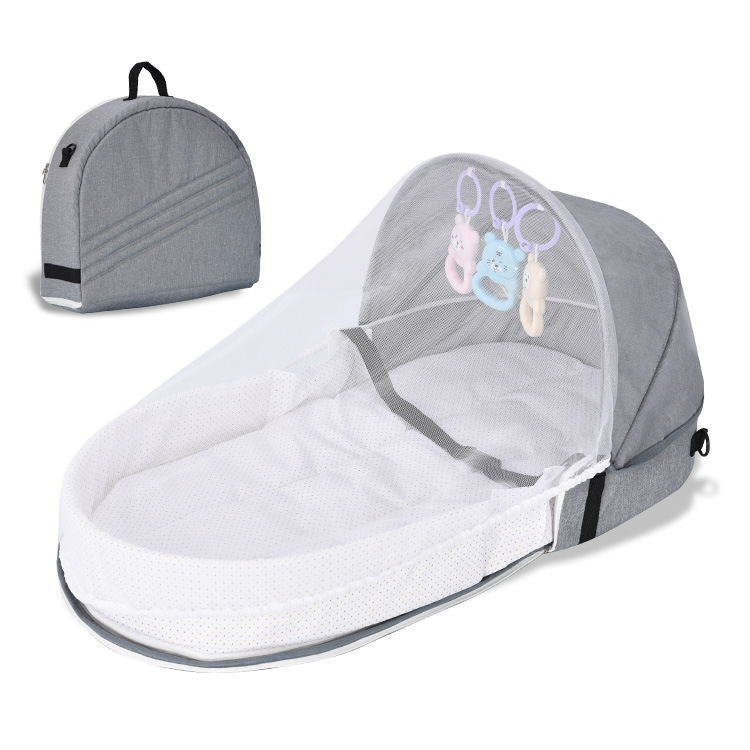 Portable Baby Bed with Mosquito Net Protector