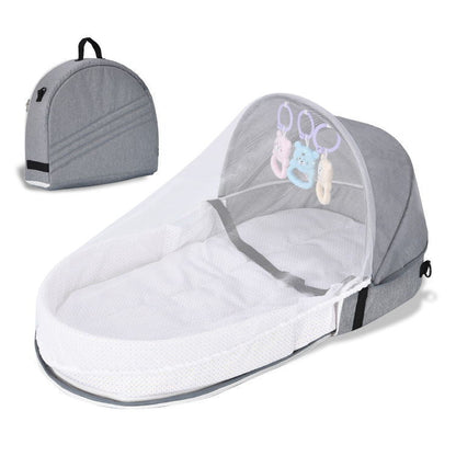 Portable Baby Bed with Mosquito Net Protector