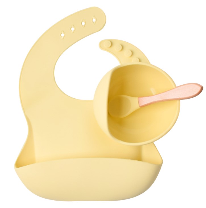 Soft Baby Silicone Feeding Bowl Set