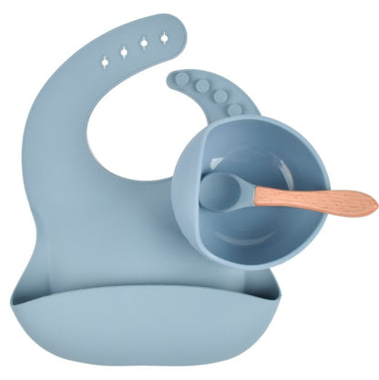 Soft Baby Silicone Feeding Bowl Set