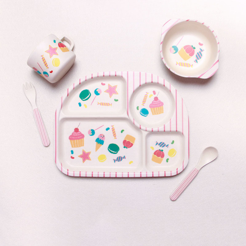 Cute Baby Cloud Tableware Set with Utensils