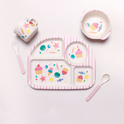 Cute Baby Cloud Tableware Set with Utensils