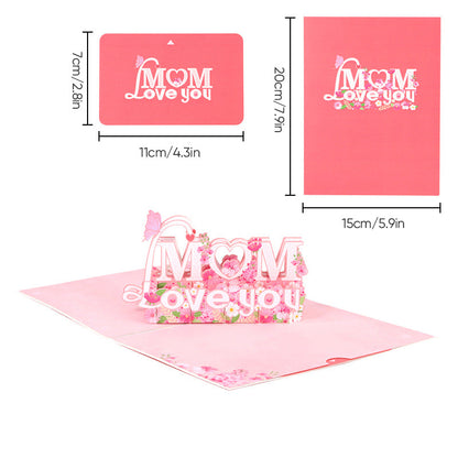 Beautiful 3D Flower Pop Up Card for Mom