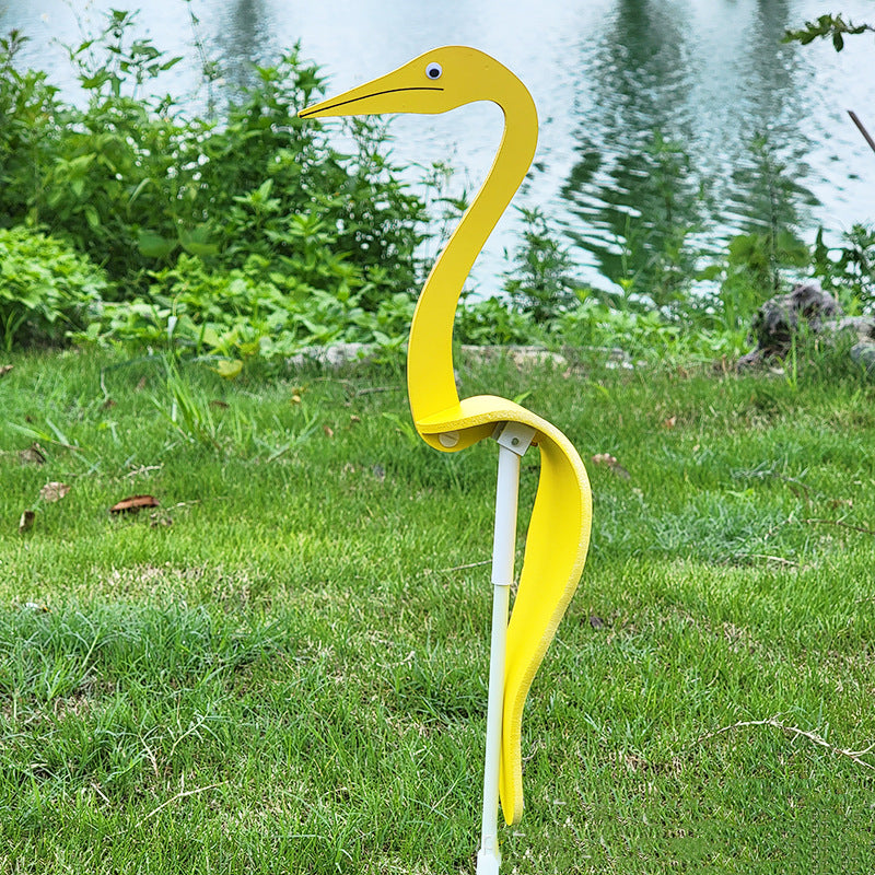 Colorful Pink Flamingo Yard Ornament