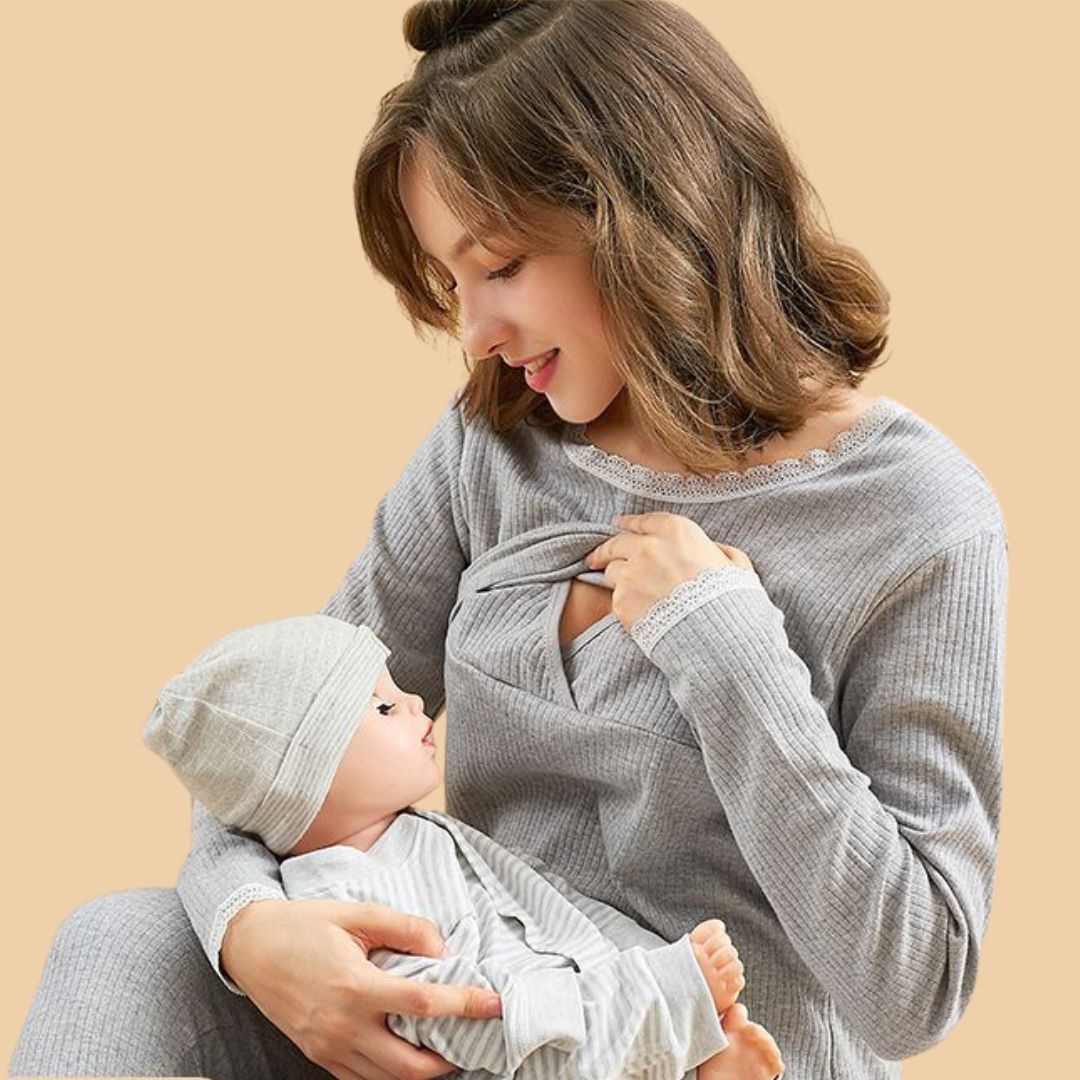 Cozy Maternity Dress for Home Relaxation - Halri
