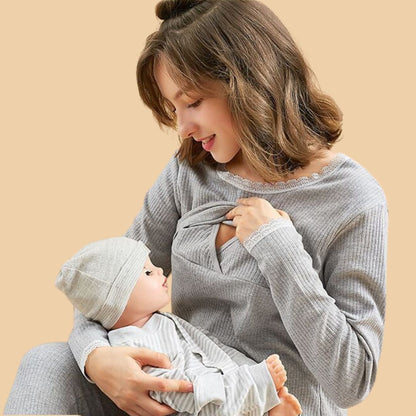 Cozy Maternity Dress for Home Relaxation - Halri