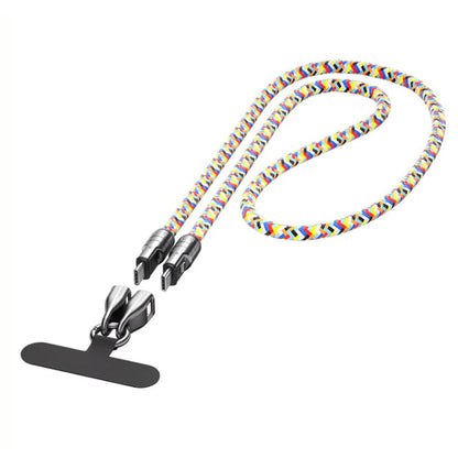 Dual USB Fast Charging Phone Lanyard Cable