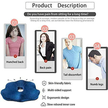 Comfortable Supportive Foam Chair Cushion for Back Pain