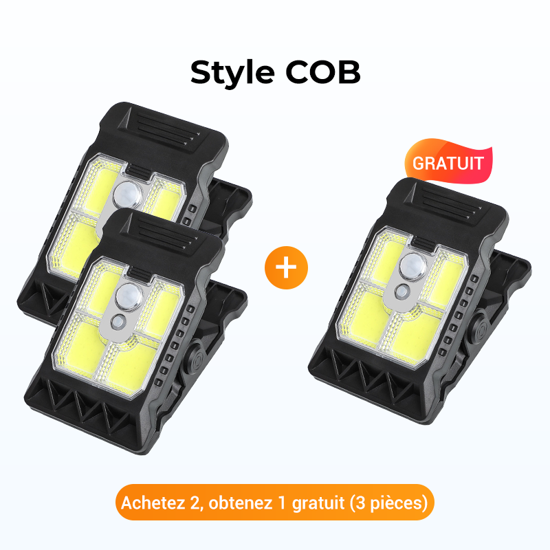 Bright Solar Powered Clamp Lamp
